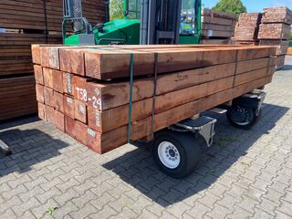 Ca. 12x Massaranduba balken fijnbezaagd, 150x150mm, lengte 400cm